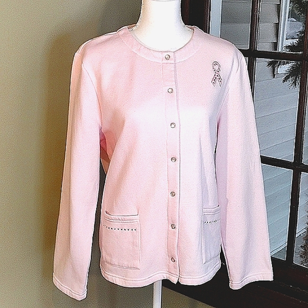 Breckenridge Pink Cardigan Sweater